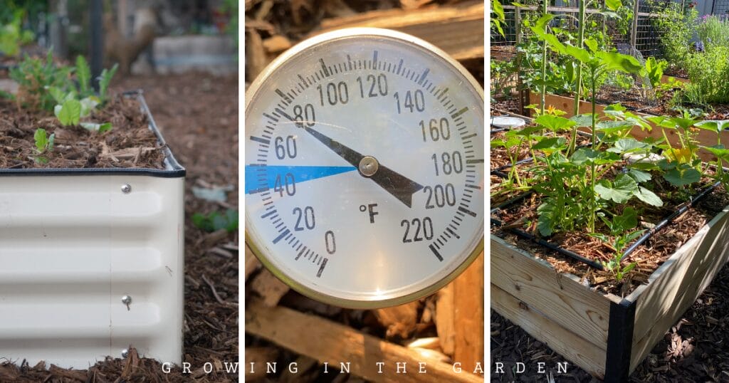 Do metal beds heat up more than wooden garden beds? See the temperature readings from four weeks of testing and make an informed decision.