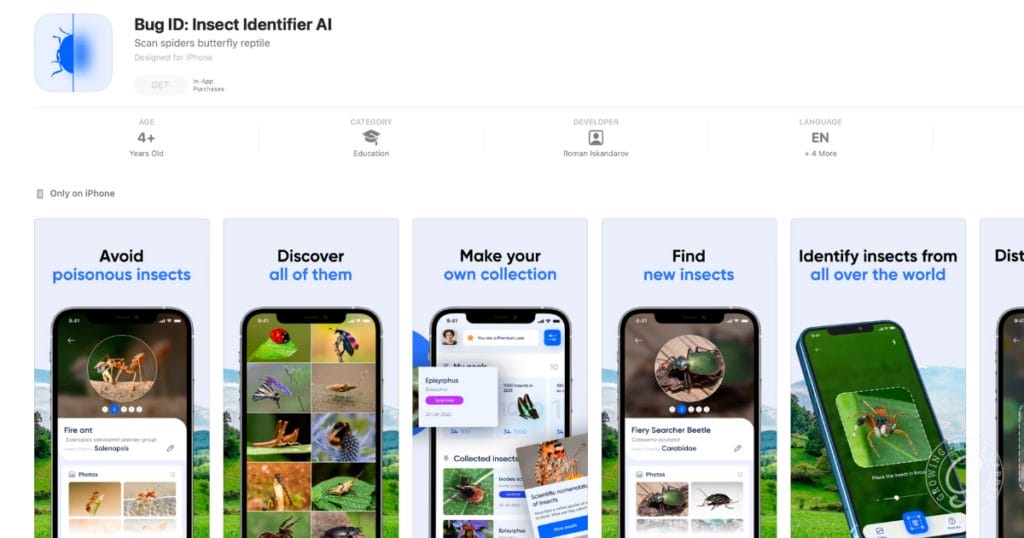 Bug ID to help identify pests and beneficial insects