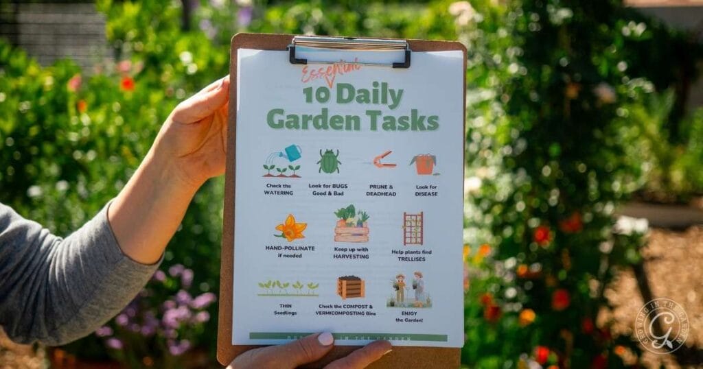 Daily Garden Checklist