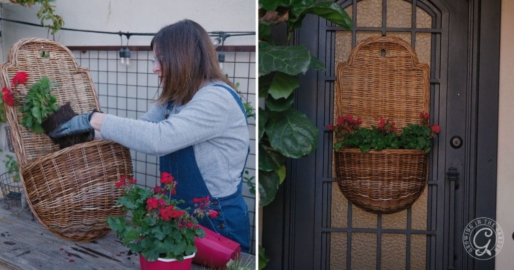 Front door flower basket