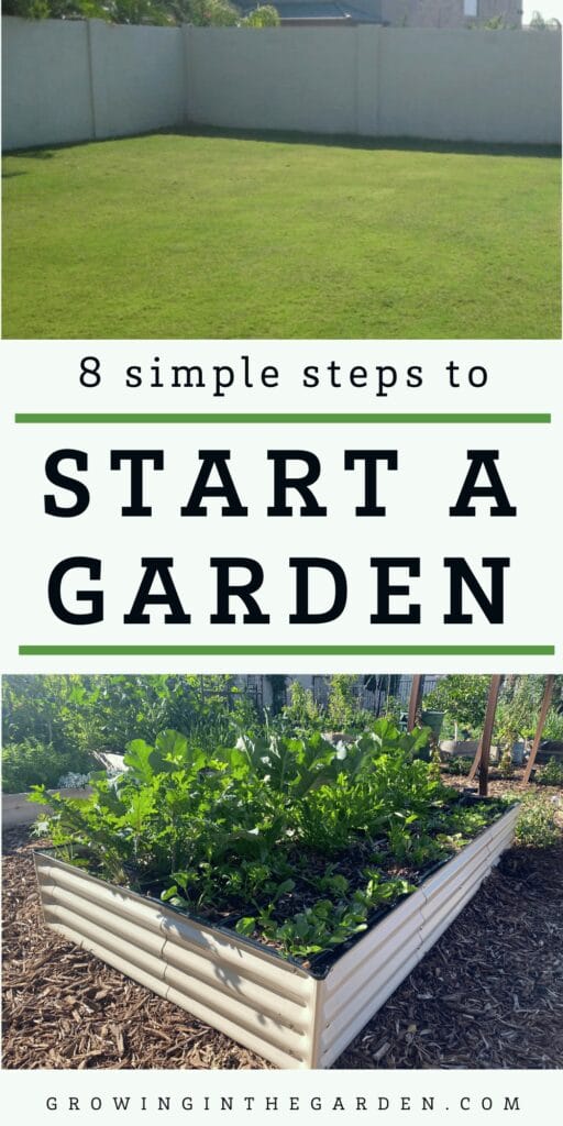 Thinking about starting a garden but aren't sure where to begin? This post, all about gardening for beginners, is for you -- with eight simple steps to help you start your garden. 