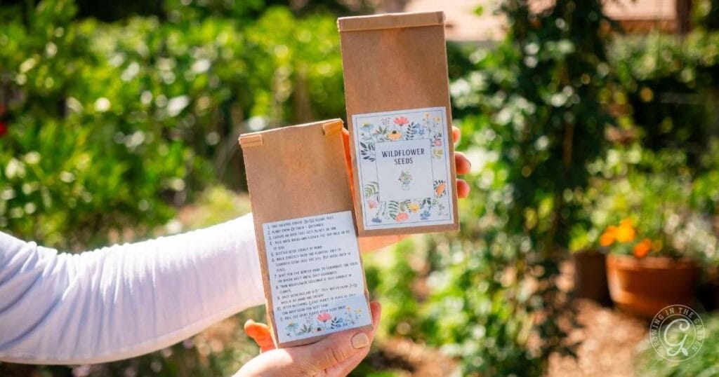 Holiday Neighbor Gift: Wildflower Seed Packets