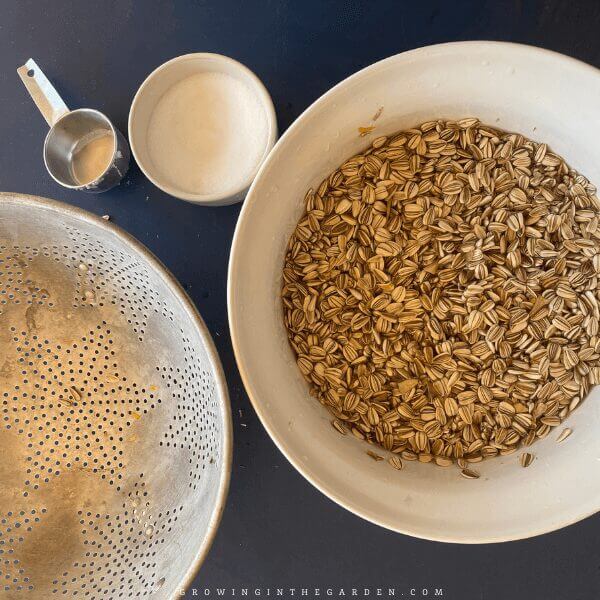 Recipe for roasting sunflower seeds