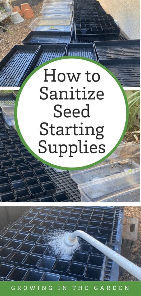 How to Sanitize Seed Starting Supplies
