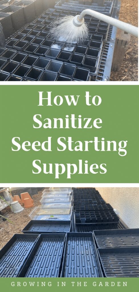 How to Sanitize Seed Starting Supplies