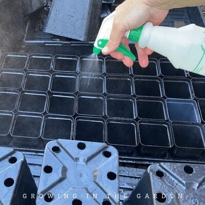 Once the trays are clean, spraying them with a vinegar solution can help remove water spots. 